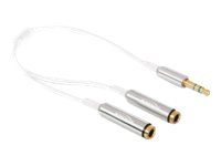 Delock Kabel Audio Splitter Klinke 3,5 mm 3 Pin > 2x Klinkenbuchse 3,5 mm 3 Pin Delock Kabel Audio Splitter Klinke 3,5 mm 3 Pin > 2x Klinkenbuchse 3,5 mm 3 Pin