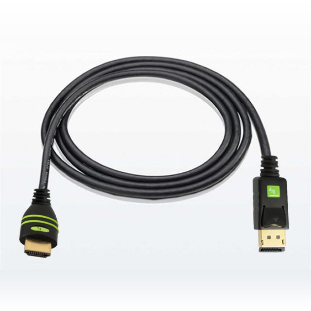 TECHLY Konverterkabel DisplayPort 11 auf HDMI schwarz 1m konvertiert das DisplayPort Signal in ein HDMI Signal