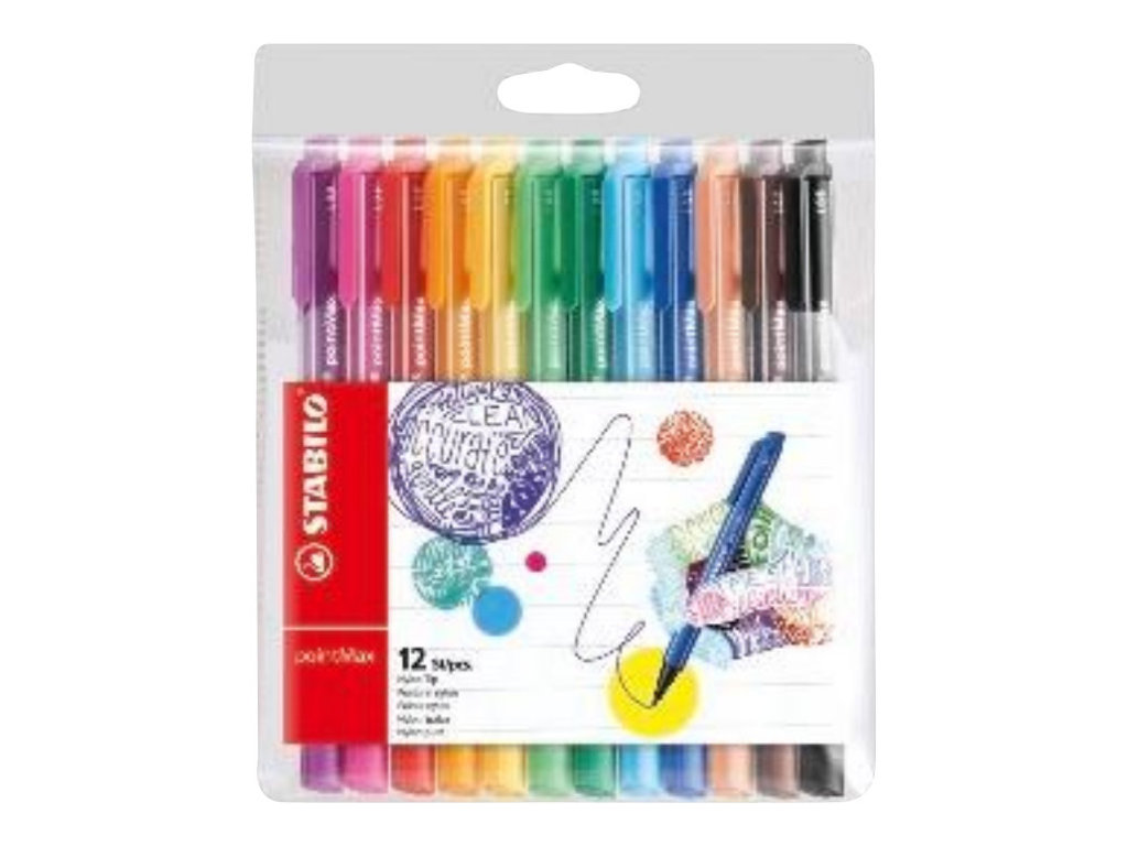 STABILO pointMax Filzstift farbsortiert, 12 St. STABILO pointMax Filzstift farbsortiert, 12 St.