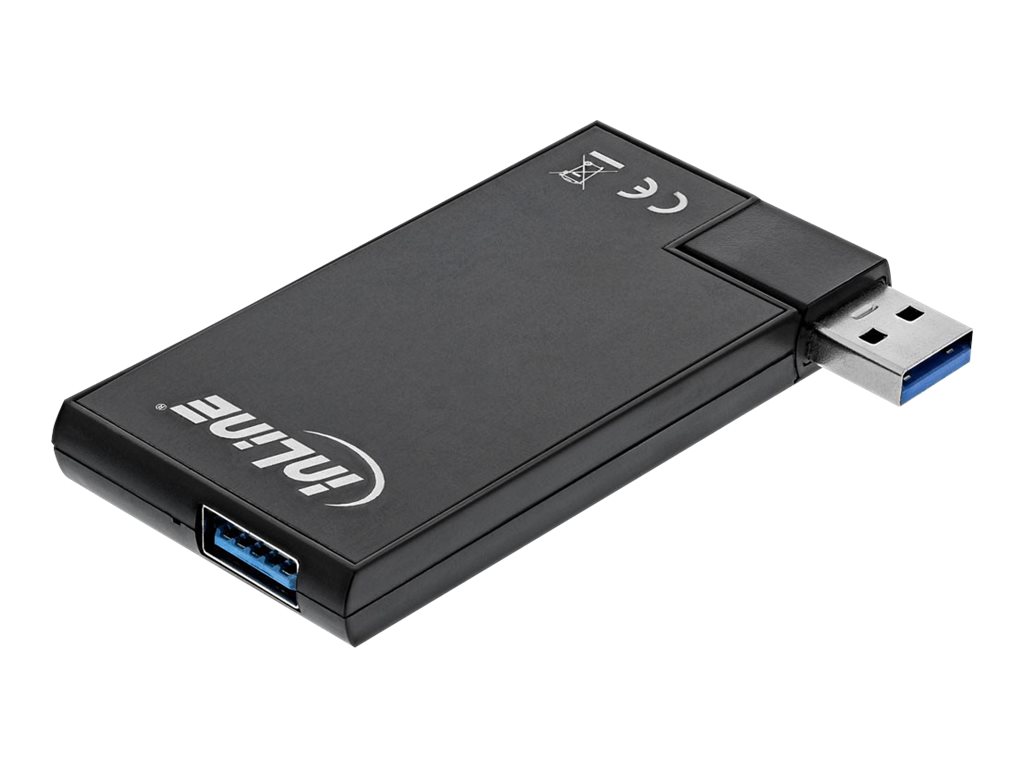INLINE 180 Twist Hub USB 3.0 4 Port drehbar schwarz INLINE 180 Twist Hub USB 3.0 4 Port drehbar schwarz