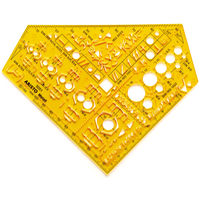 ARISTO Zeichenschablone gelb ARISTO Zeichenschablone gelb