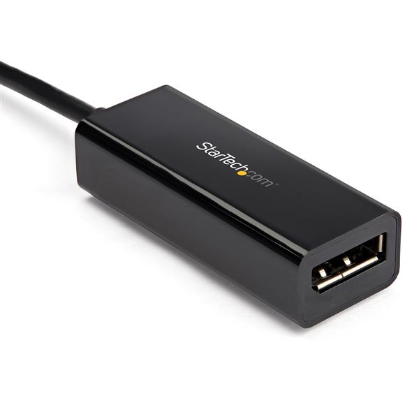 STARTECHCOM USBC auf DisplayPort Adapter 8K 30Hz HBR3 Adapter Thunderbolt 3 Display Dongle für Ihren DP 14 Monitor