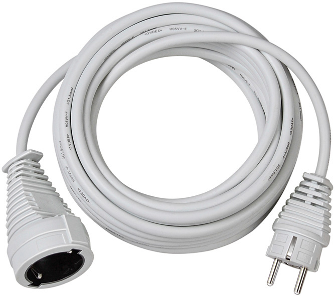 Brennenstuhl Verlaengerungskabel Schuko 10m weiss, Indoor Brennenstuhl Verlaengerungskabel Schuko 10m weiss, Indoor