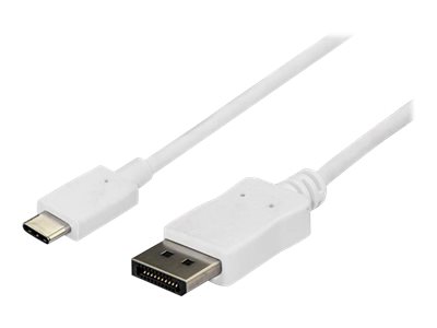 StarTech.com USB-C auf DisplayPort Adapter Kabel - 1,8 m - Thunderbolt 3 kompatibel - Weiß - 4K 60Hz - CDP2DPMM6W - externer Videoadapter - STM32F072CBU6 - weiß