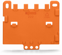 Wago Zugentlastungsplatte 222-505 fuer Befestigungsadapter orange Wago Zugentlastungsplatte 222-505 fuer Befestigungsadapter orange