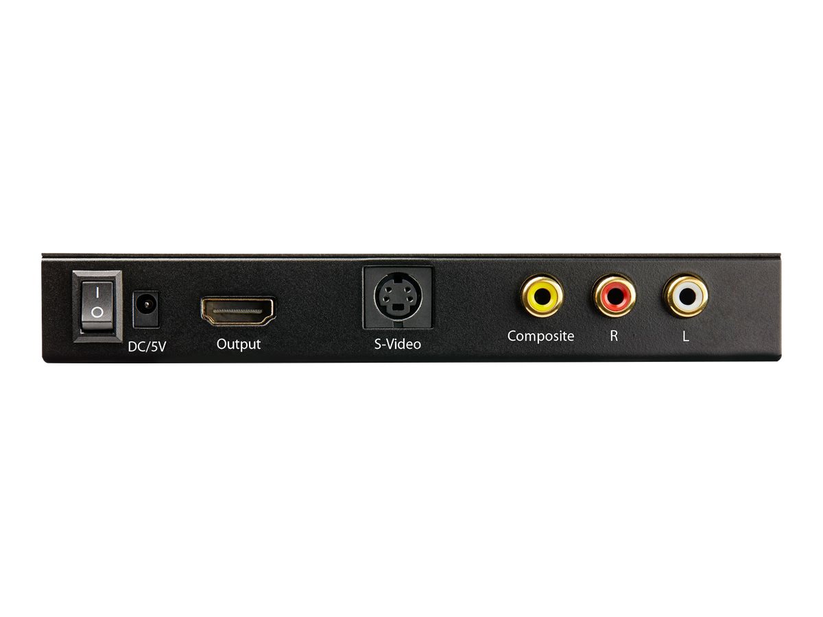 STARTECH.COM S-Video oder Composite zu HDMI Konverter mit Audio - 720p - NTSC & PAL - Analog zu HDMI Upscaler - Mac & Windows