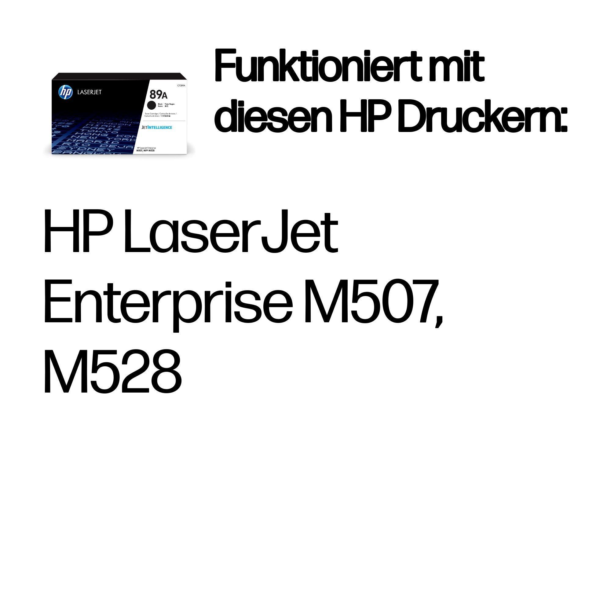 HP 89A CF289A schwarz Tonerkartusche