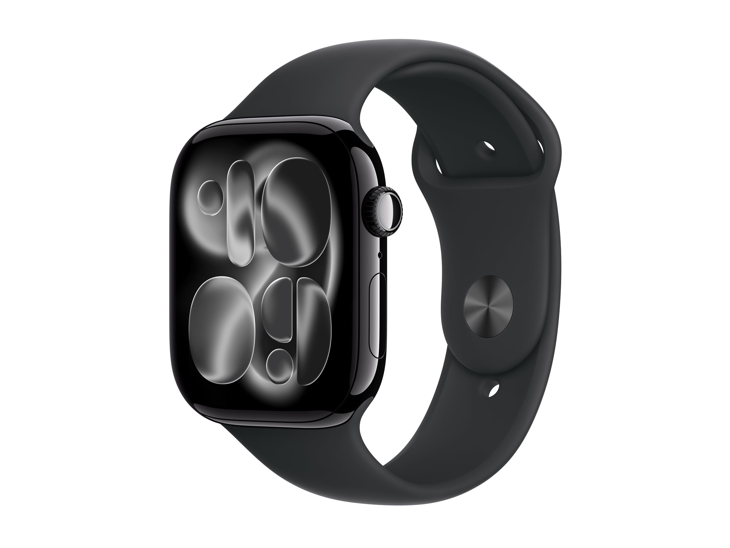 Apple Watch S11 Aluminium 46mm Diamantschwarz Sportband schwarz SM