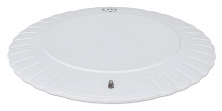 MANHATTAN Kabelloses Induktionsladegerät 5 W Qizertifizierter Wireless Charger sichere Ladung mit 5 W 5 V1 A rundes Ladepad weiss