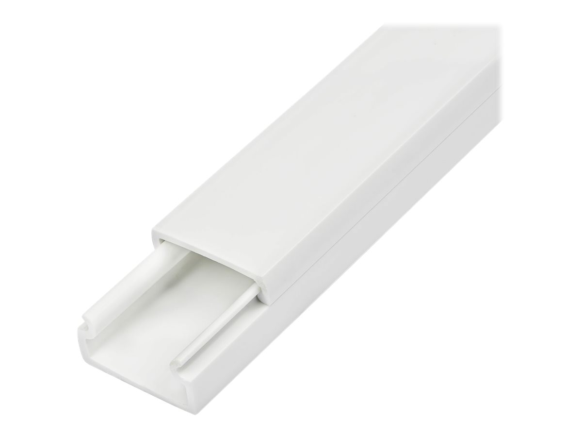 STARTECH.COM 1m Kabelkanal Selbstklebend 19x11mm PVC - Sockelleiste/Wandkabelkanal -bis zu 12 Kabel - UL geprüft