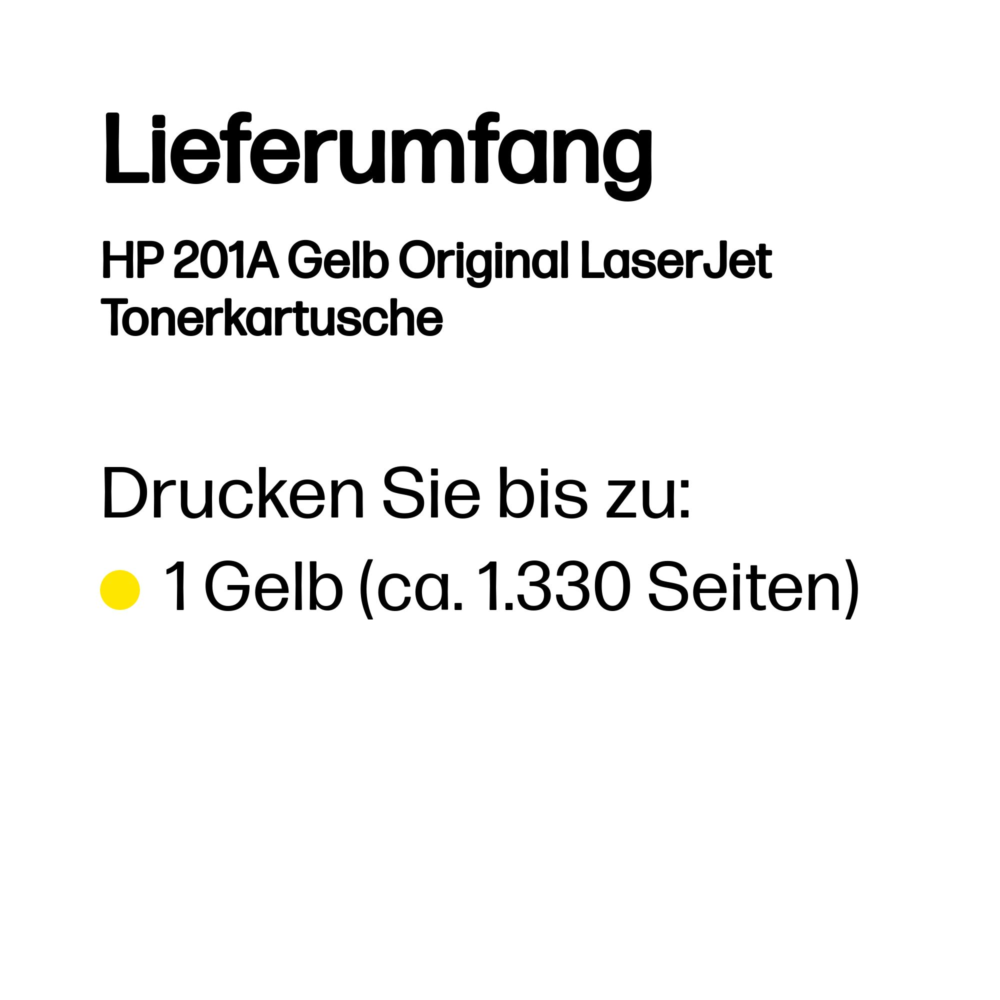 HP 201A CF402A gelb Tonerkartusche