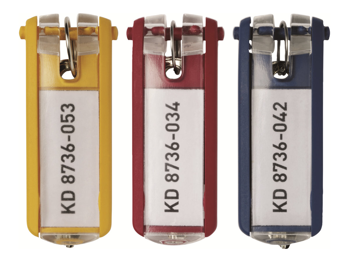 DURABLE Schluesselanhaenger KEY CLIP farbsortiert, 6 St
