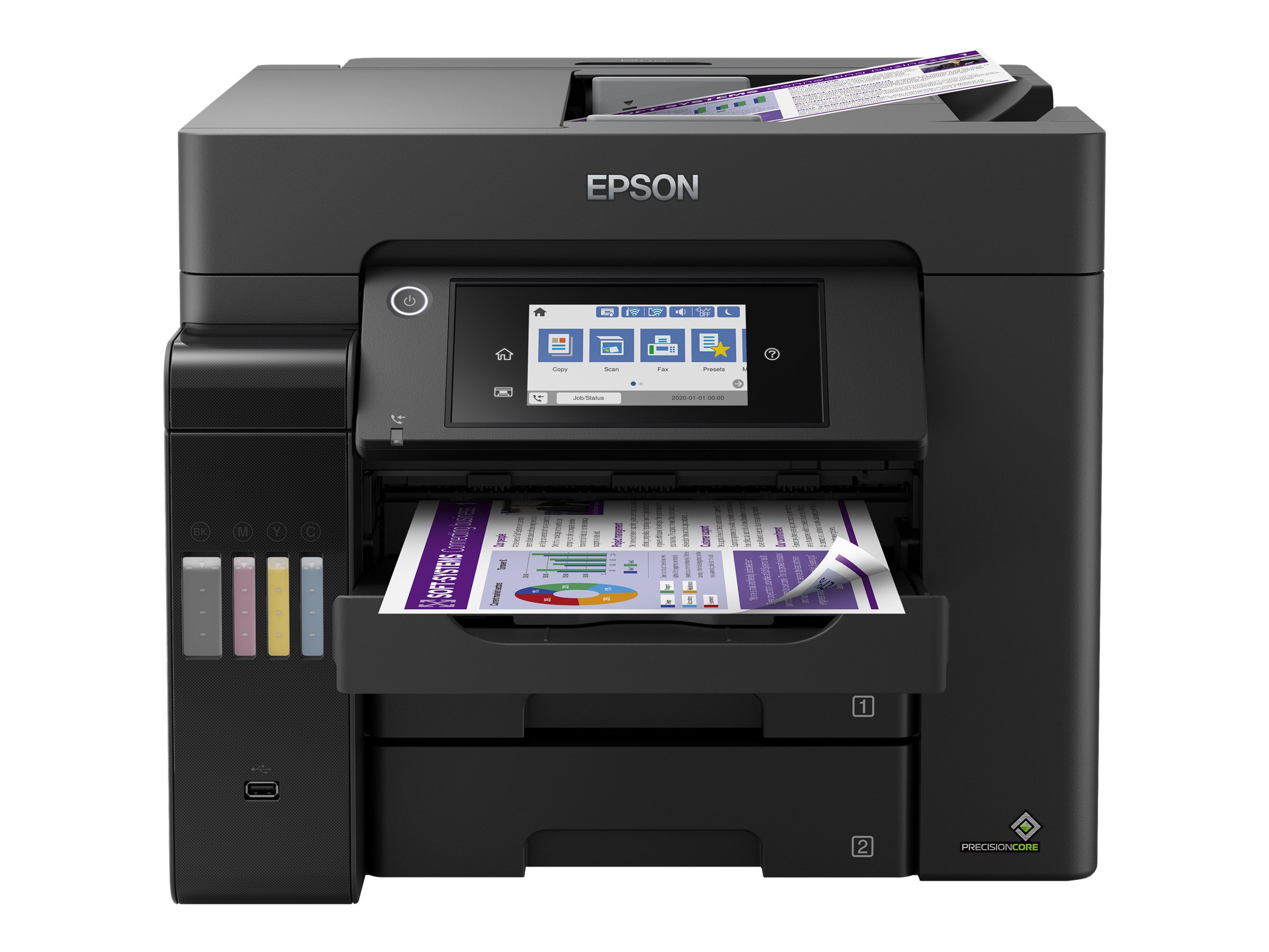 EPSON EcoTank ET-5850 4 in 1 Tintenstrahl-Multifunktionsdrucker schwarz