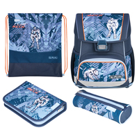 herlitz Schulranzen-Set Loop Plus TechMech Kunstfaser grün herlitz Schulranzen-Set Loop Plus TechMech Kunstfaser grün