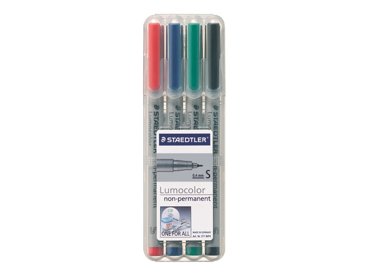 STAEDTLER Lumocolor Folienstifte-Set farbsortiert non-permanent 4 St. STAEDTLER Lumocolor Folienstifte-Set farbsortiert non-permanent 4 St.