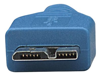 TECHLY USB3.0 Anschlusskabel blau 2m Stecker Typ A auf Stecker Typ Micro B