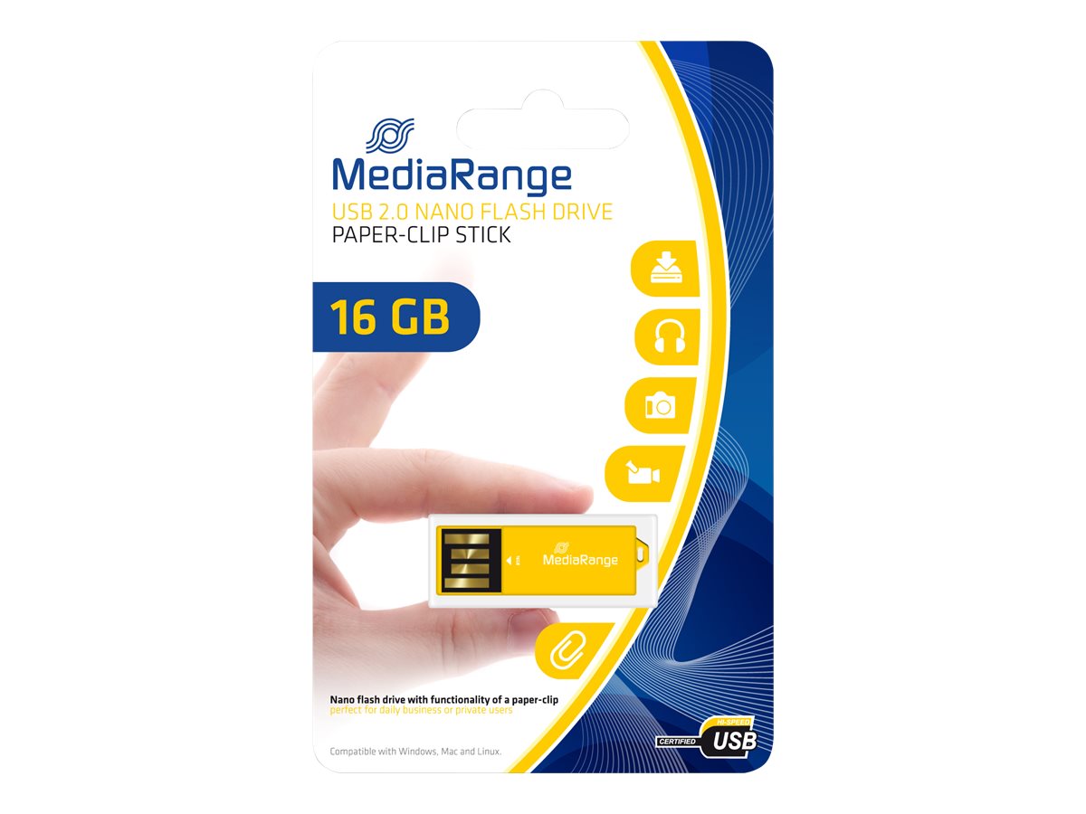 MEDIARANGE NANO USB STICK 16GB