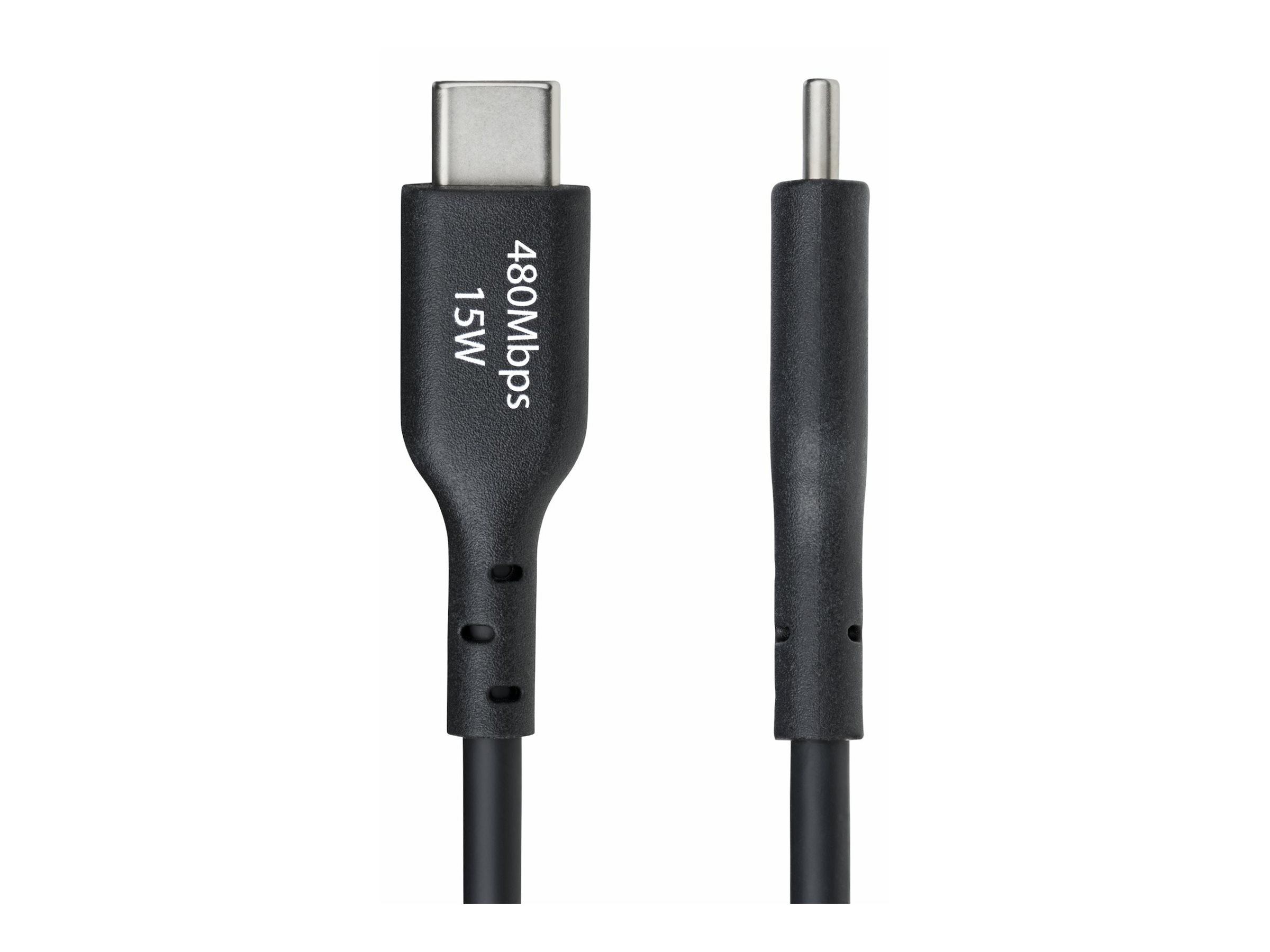 STARTECH.COM 2m USB-A auf USB-C Ladekabel USB-A auf Typ-C Ladekabel 3A Schnellladekabel USB 2.0 Datenubertragung M/M