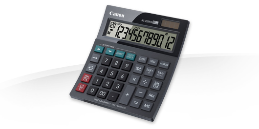 Canon AS220RTS Tischrechner schwarz