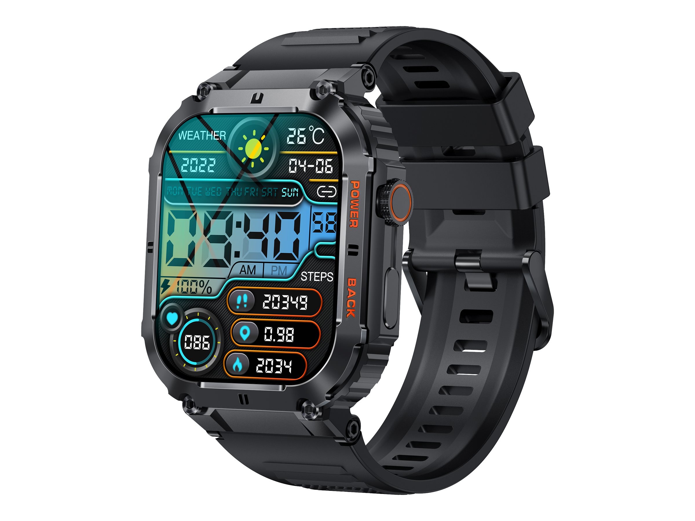 Smartwatch SWC-191 schwarz