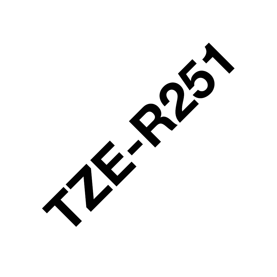BROTHER PTouch 24mm witheblack ribbon tape
