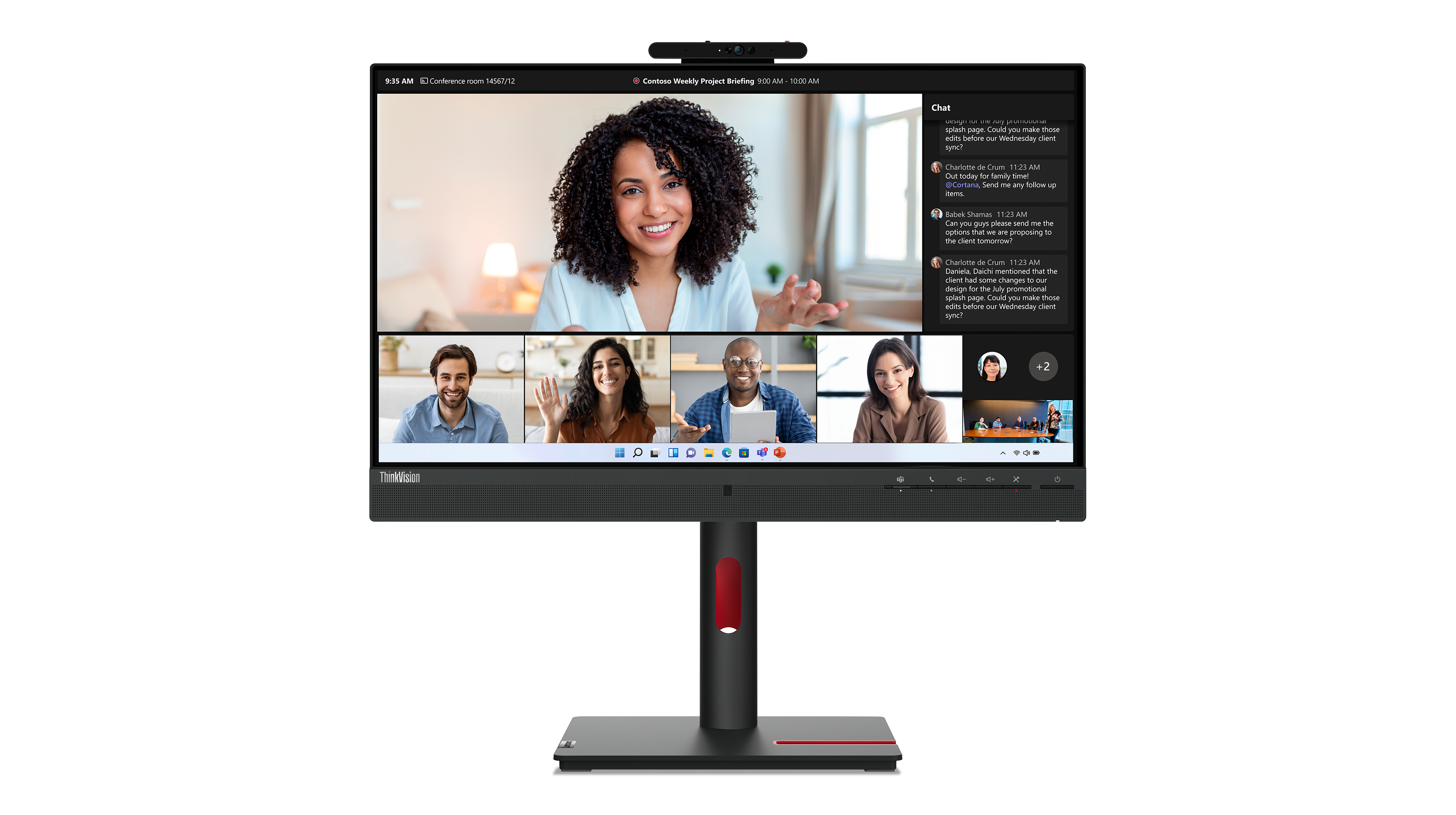 LENOVO ThinkVision T24mv30 60,45cm 23,8Zoll IPS 1920x1080 169 HDMI DP USB TypeC TopSeller