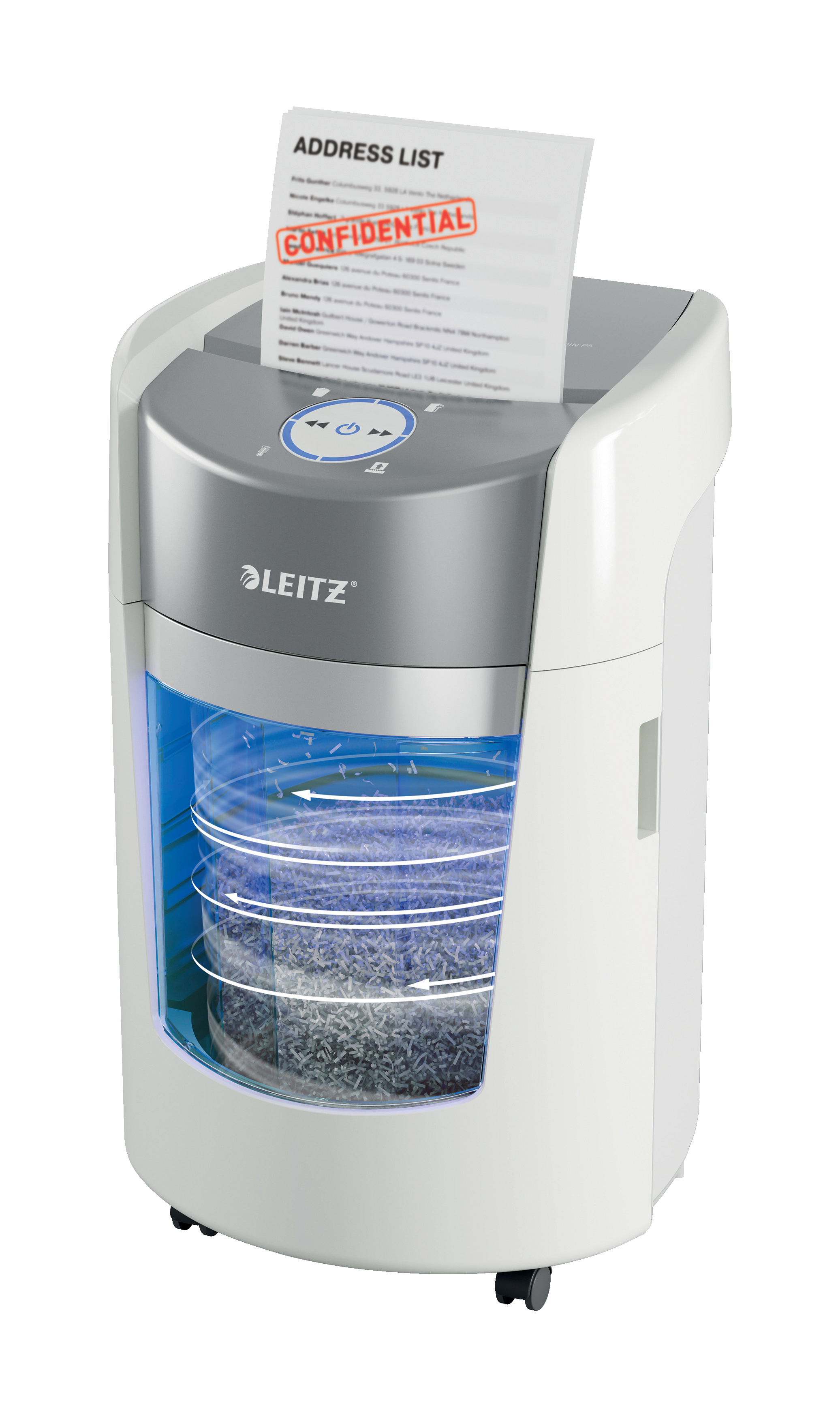 Esselte Leitz IQ OptiMax Small Office 350 Partikelschnitt P-5 bis 8 Blatt Weiß
