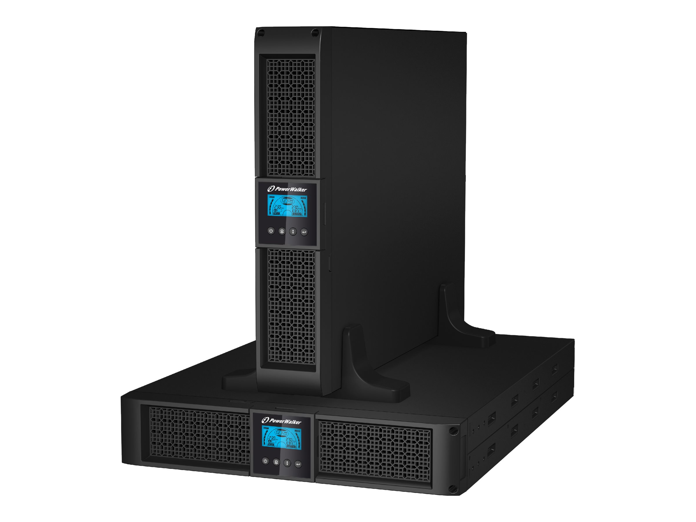 POWERWALKER VI 1500 RT HID 1500VA 1350W Line-Interactive USV Tower/Rack AVR LCD Reine Sinuswelle SNMP Slot