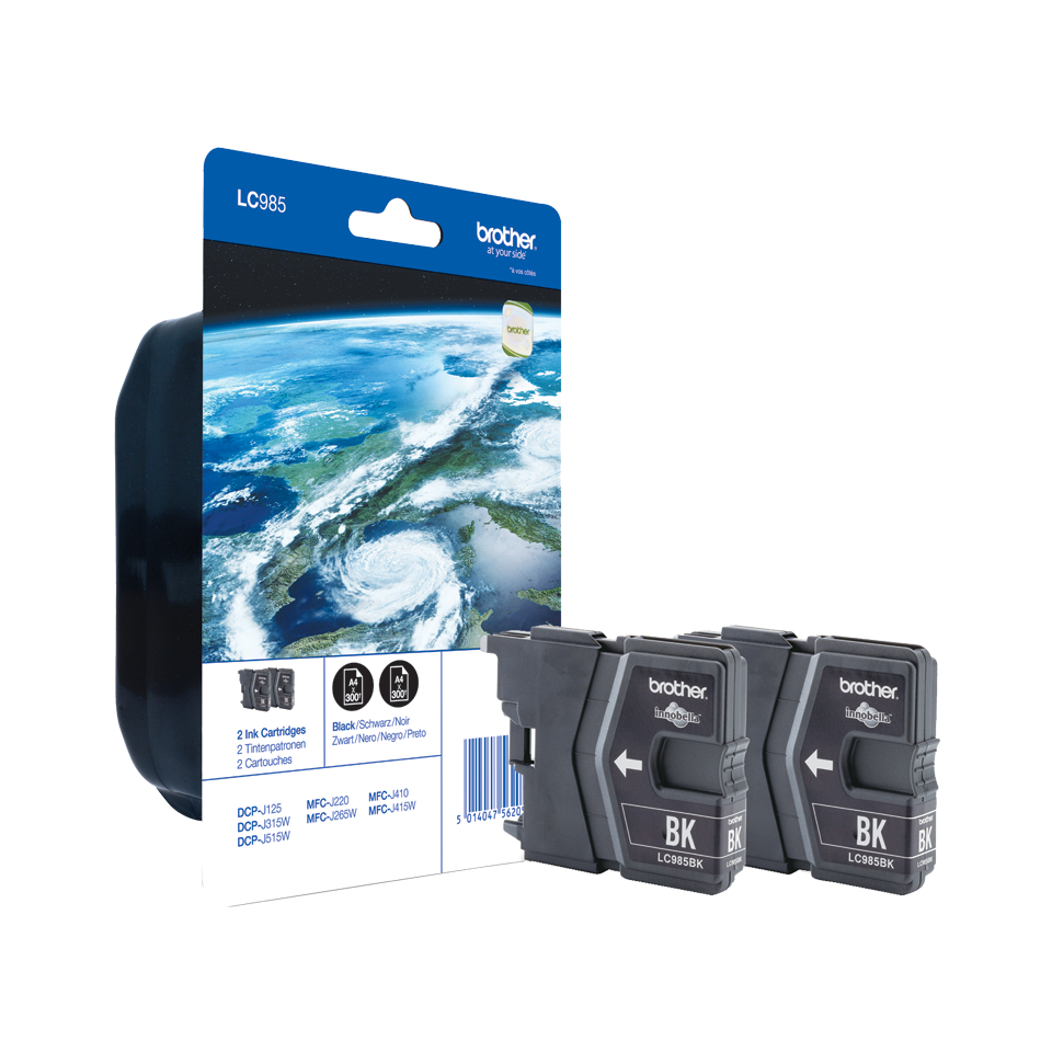 Brother LC985BKBP 2er‑Pack Schwarz Security-Tag