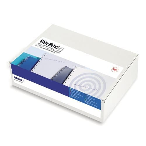 GBC Drahtbinderücken silber für 70 Blatt, 100 St