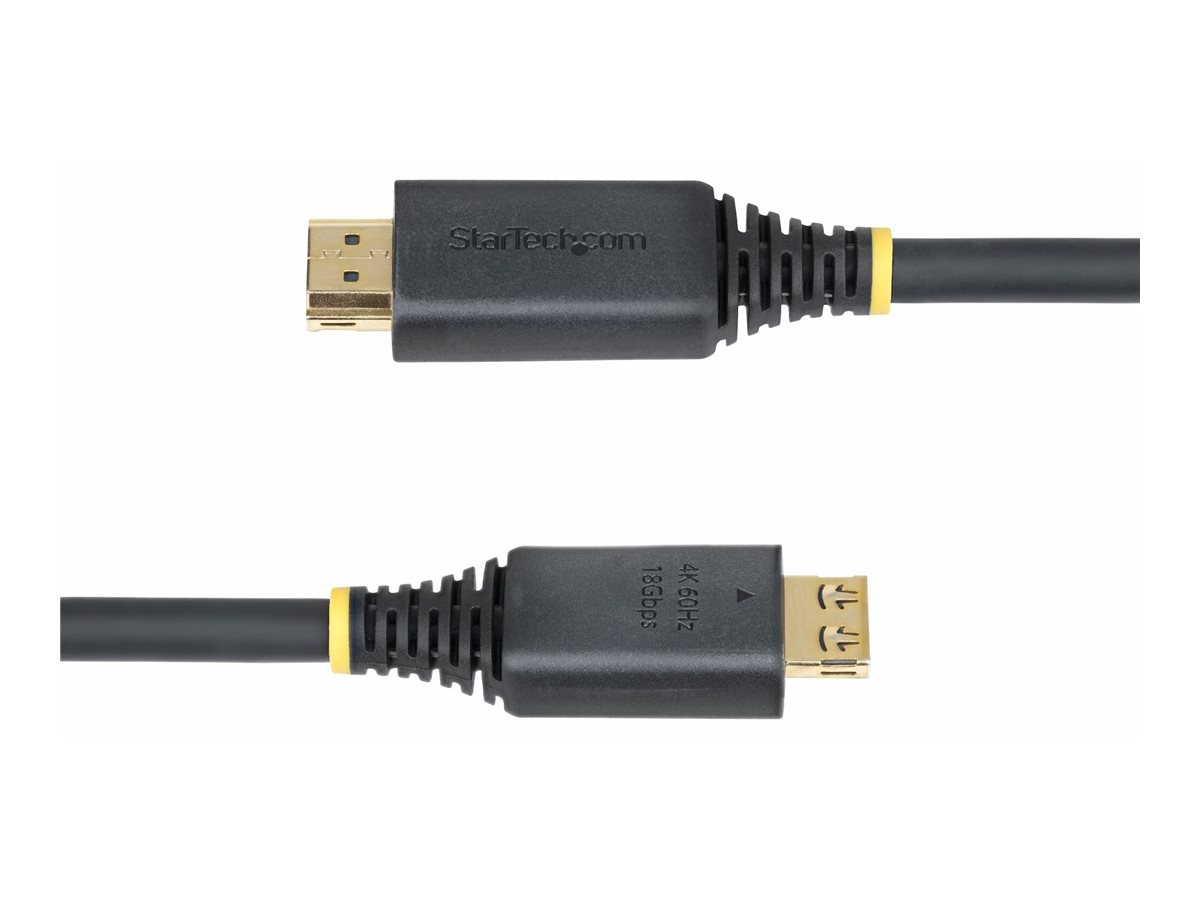 STARTECHCOM 5m High Speed HDMI Kabel mit Griffsteckern 4K 60Hz und 1440p 144Hz 18Gbps UHD HDMI ArceArc Kabel mit TPEMantel
