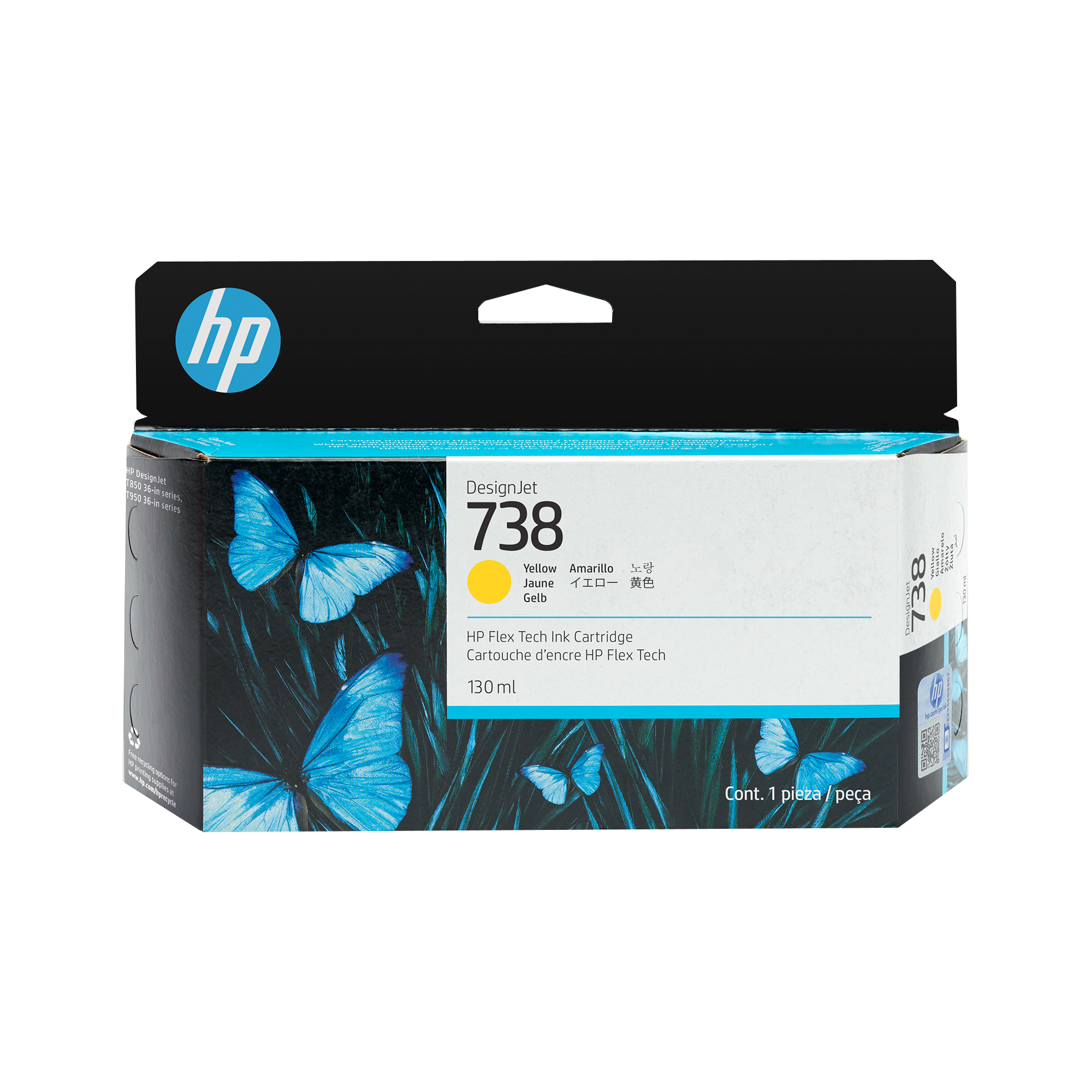 HP 738498N7A gelb Druckerpatrone