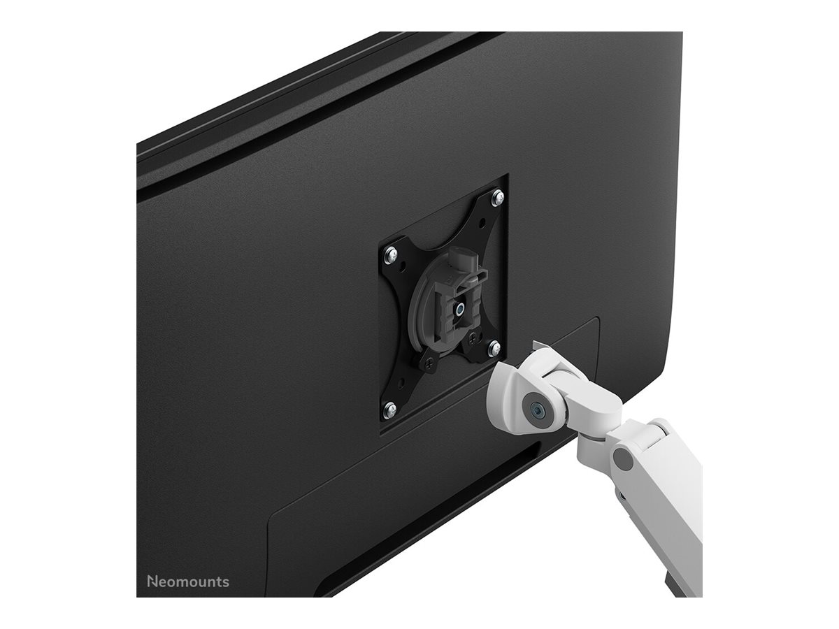 NEOMOUNTS Next Slim Desk Mount double display topfix clamp/grommet white