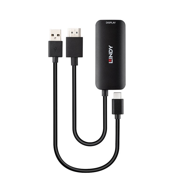 LINDY HDMI auf USB Typ C Konverter mit USB Power