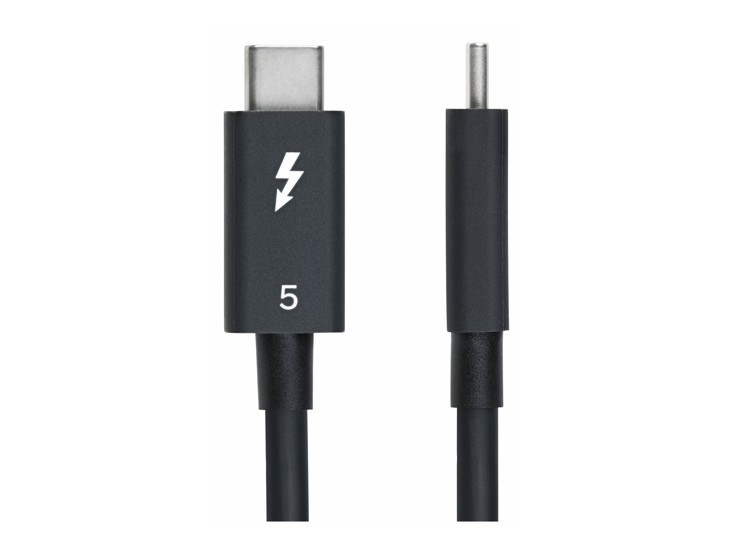 STARTECHCOM 50cm Thunderbolt 5 Kabel 80Gbps120Gbps 240W PD 8K60Hz Thunderboltzertifiziertes Kabel TB4 USB4 USBC