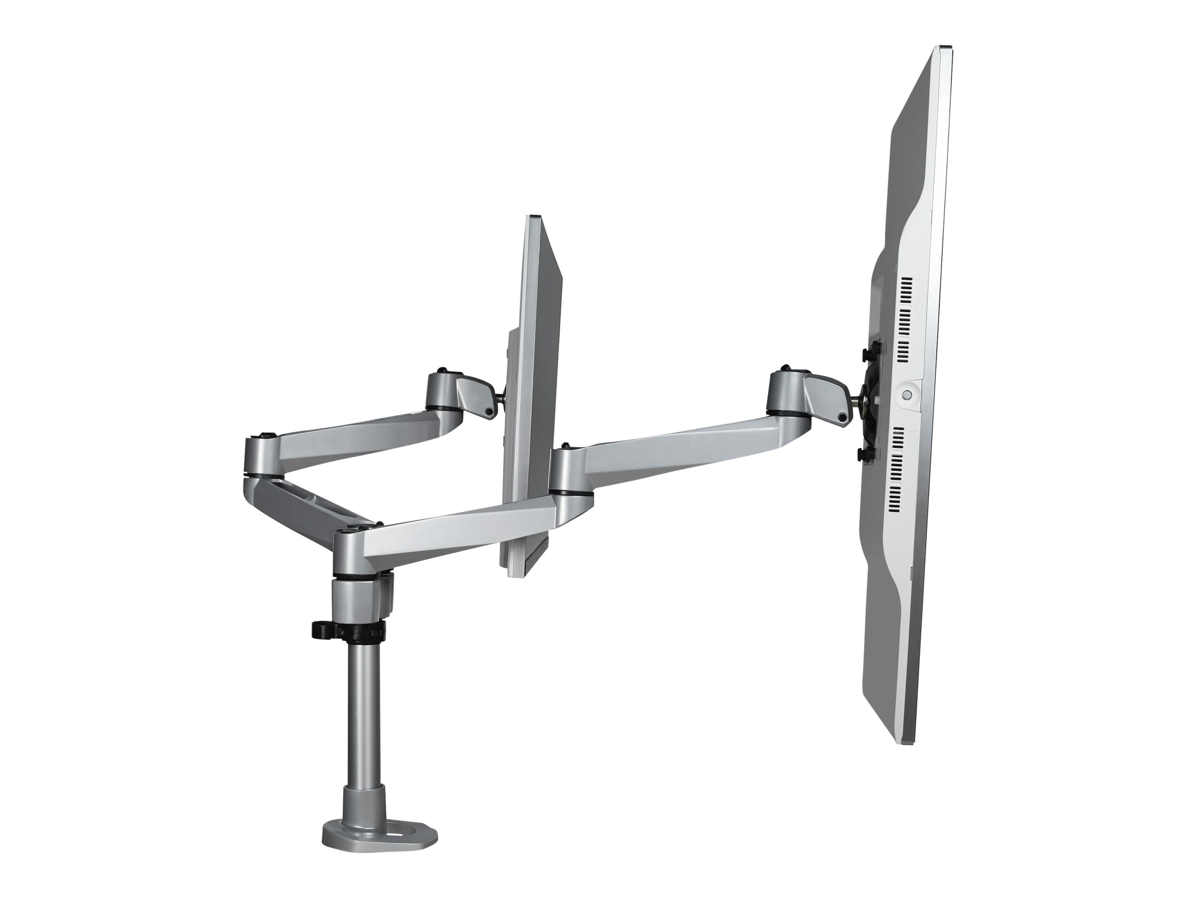 STARTECH.COM Dual Monitor Tischhalterung - Gelenkarm - Premium-Tischklemmen-/ Kabeldurchführung für bis zu 27-Zoll-VESA-Monitore