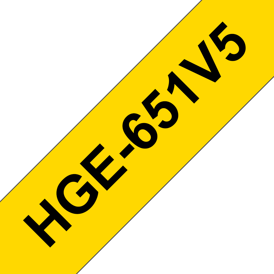 BROTHER HG651V5 tape cassette 24mmx8m PK OF 5