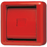 Jung Abdeckplatte 860WGLRT rot