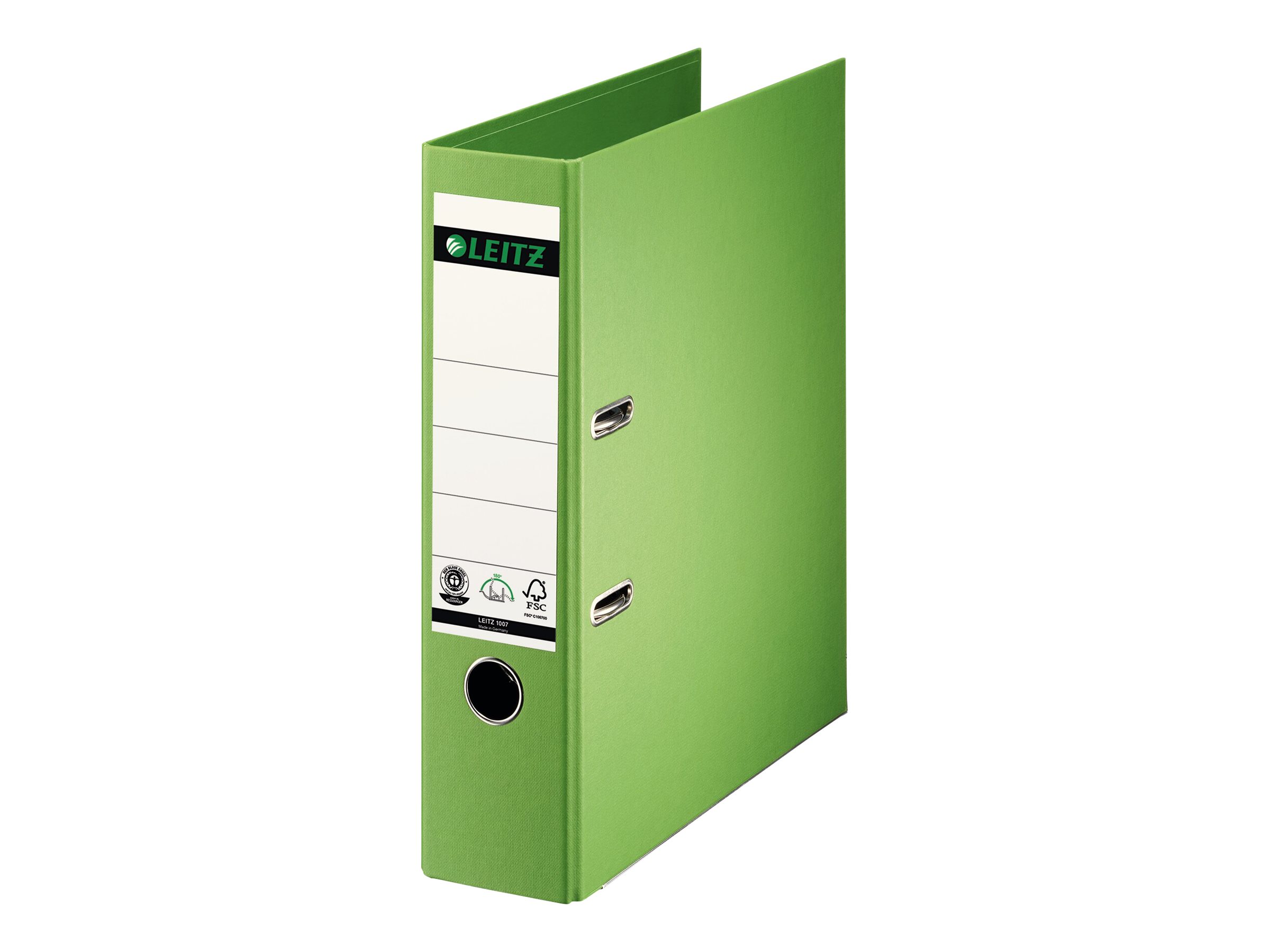 LEITZ 1007 Ordner hellgruen Karton 8,0 cm DIN A4