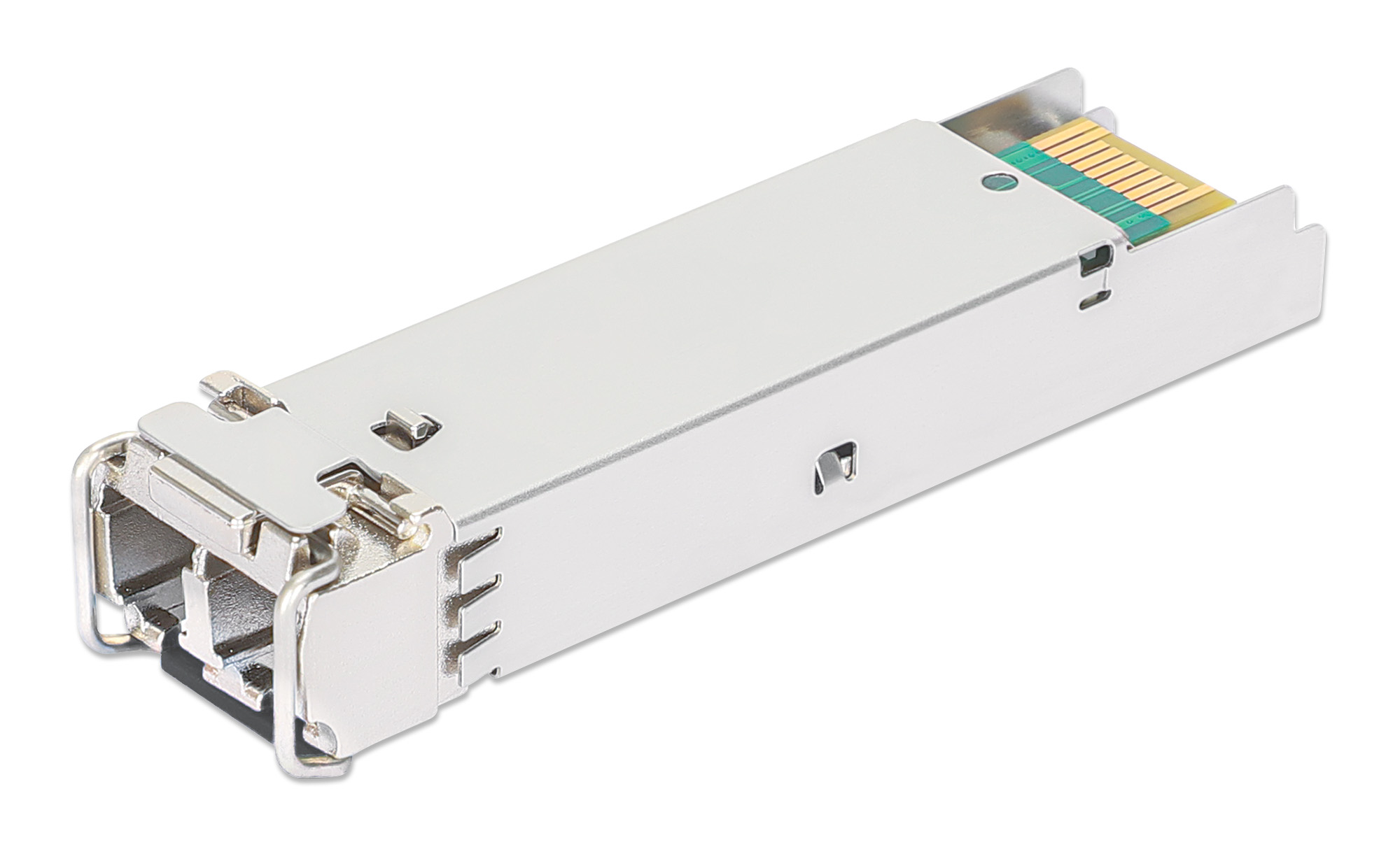 INTELLINET Gigabit SFPModul MiniGBIC Transceiver für LWLKabel 1000BaseSX LC MultimodePort 550 m HPEkompatibel silber