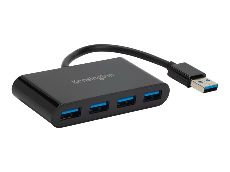 KENSINGTON UH4000 USB 3.0 4 Port Hub  schwarz