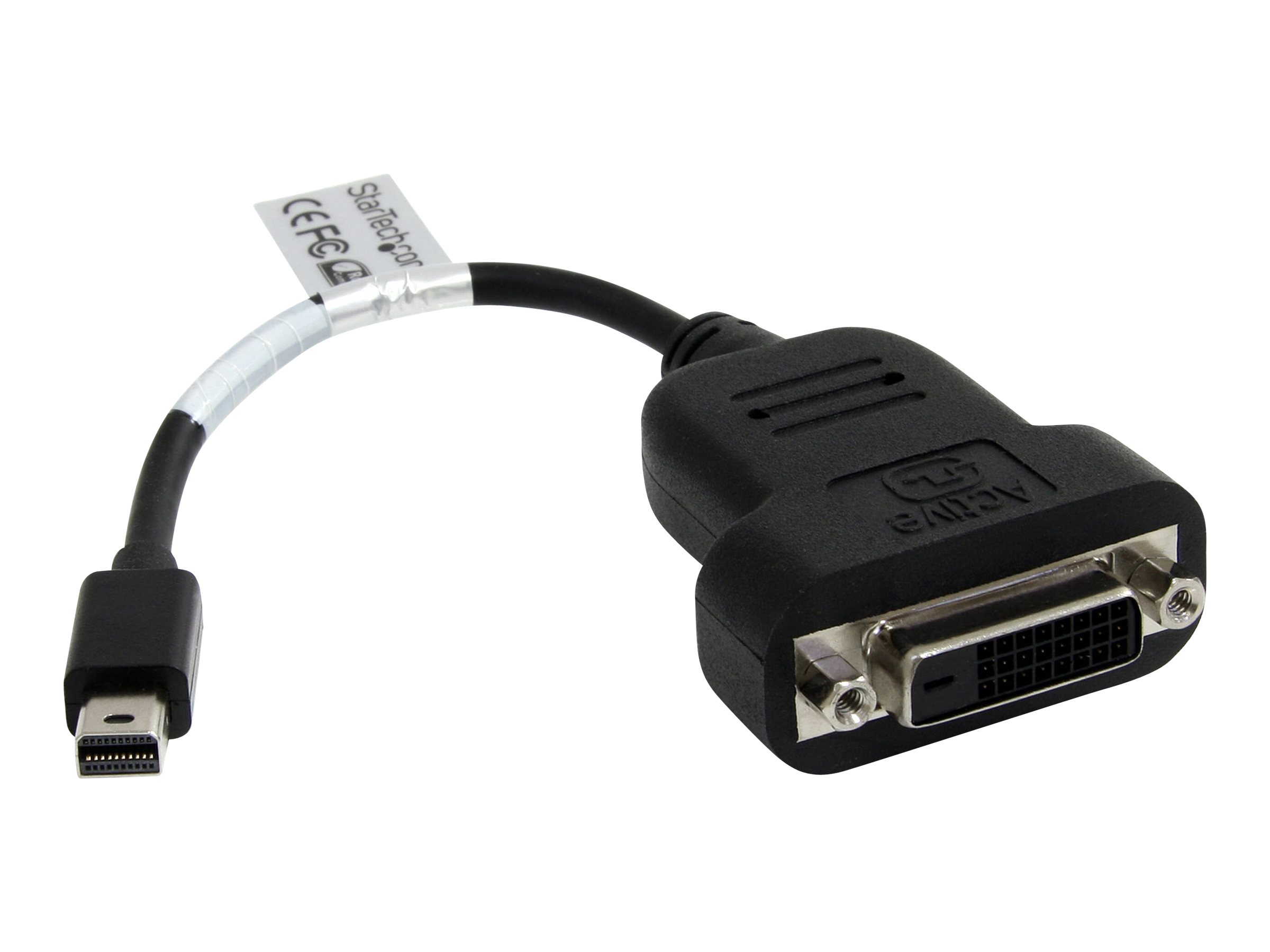 StarTech.com Aktiver Mini DisplayPort auf DVI Adapter - mDP zu DVI (Stecker/Buchse) Konverter - 1920x1200 - DVI-Adapter - 20 cm