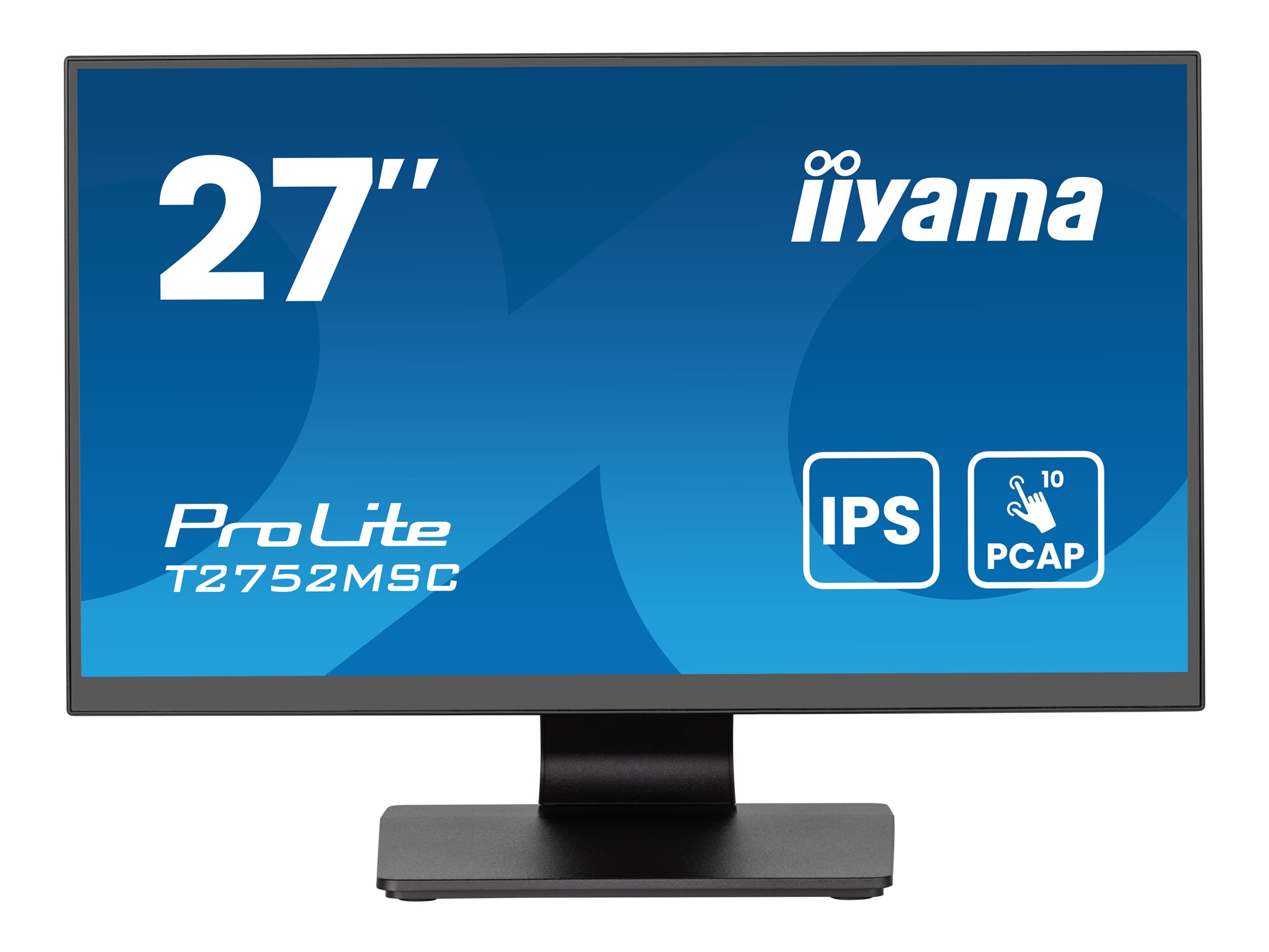 IIYAMA T2752MSC-B1AG 68,58cm 27Zoll IPS Bonded PCAP 10P Touch with AG and Anti-Finger print coating 1920x1080 Flat Bezel