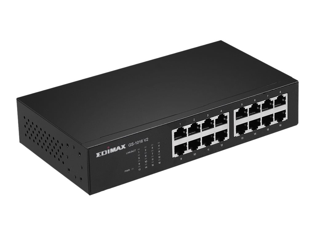 Edimax Gigabit Switch mit 16 Ports 19"