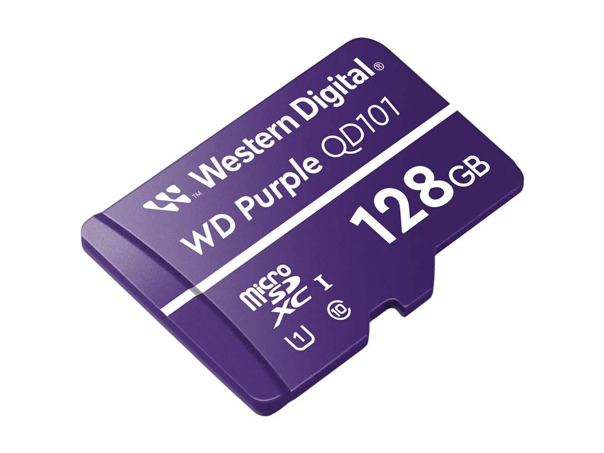 WD Purple 128GB Surveillance microSD XC Class - 10 UHS 1