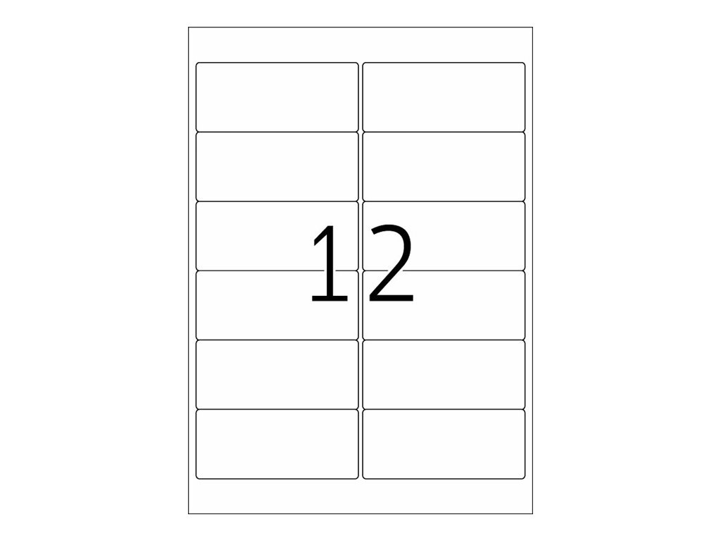 HERMA Adressetiketten 10017 weiss 99,1 x 42,3 mm, 25 Blatt