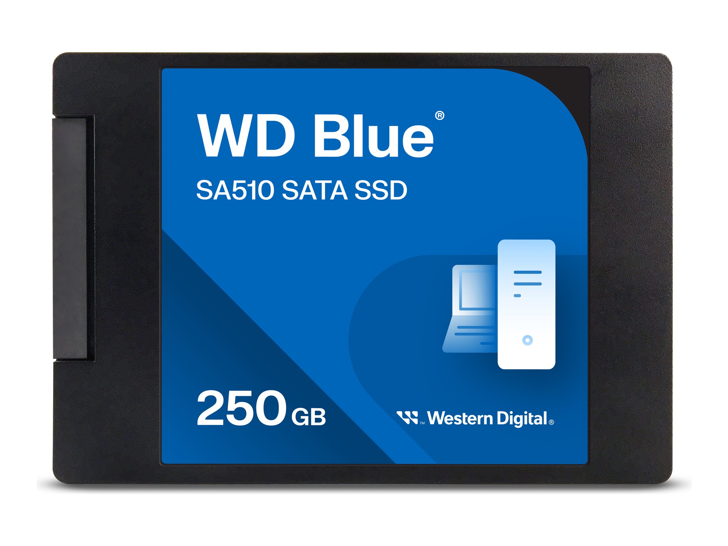 WD Blue SA510 SSD 250GB SATA III 6Gb/s cased 6,9cm 2,5Zoll 7mm internal single-packed WD Blue SA510 SSD 250GB SATA III 6Gb/s cased 6,9cm 2,5Zoll 7mm internal single-packed