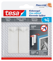 tesa Powerstripes Klebenägel für max. 1,0 kg 2,4 x 4,5 cm, 2 St. tesa Powerstripes Klebenägel für max. 1,0 kg 2,4 x 4,5 cm, 2 St.