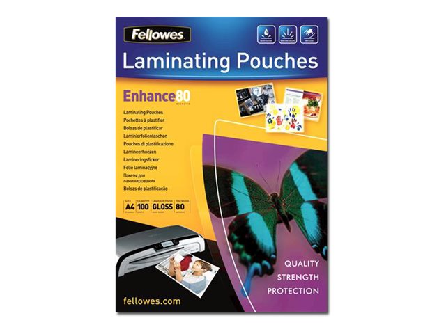 100 Fellowes Enhance80 ImageLast Laminierfolien glaenzend fuer A4 80 micron