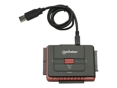 MANHATTAN Konverter USB 2.0 -> SATA/IDE Adapter     schwarz retail